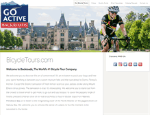 Tablet Screenshot of bicycletours.com